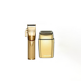 BaBylissPro Combo Deal - Cordless Metal Double Foil Gold Shaver + GOLDFX Cordless Clipper Combo