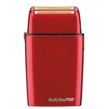 BaBylissPro Cordless Metal Double Foil Red Shaver