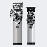 BabylissPRO Silver Camo Clipper/Trimmer Combo