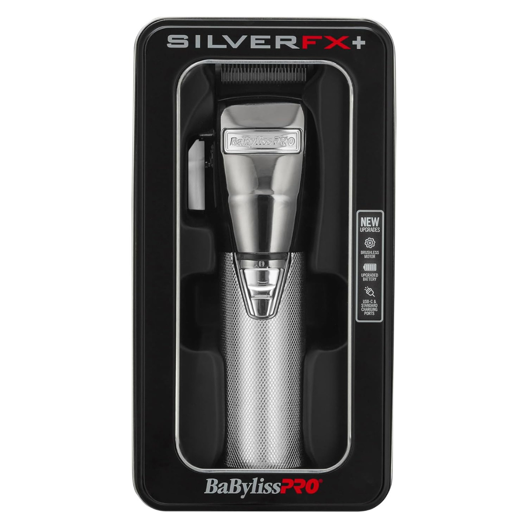 BaBylissPRO SilverFX+ Cordless Clipper [NEW UPGRADE]