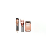 BaByliss Pro Silver FX Collection -  ROSEFX Metal Lithium Outlining Trimmer + Rose Gold Double Foil Shaver + Rose Gold Metal Cordless Double Foil Shaver Combo
